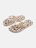 Momi Girls' Flip-Flops – Animal Print Flip-Flops