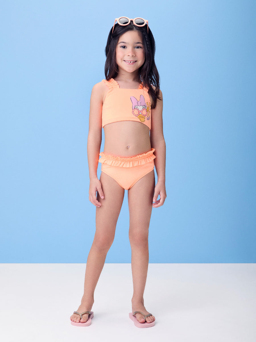 Daisy's Orange Bikini with Strap