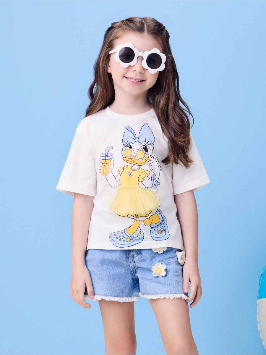 Daisy Off Blouse with Ruffles