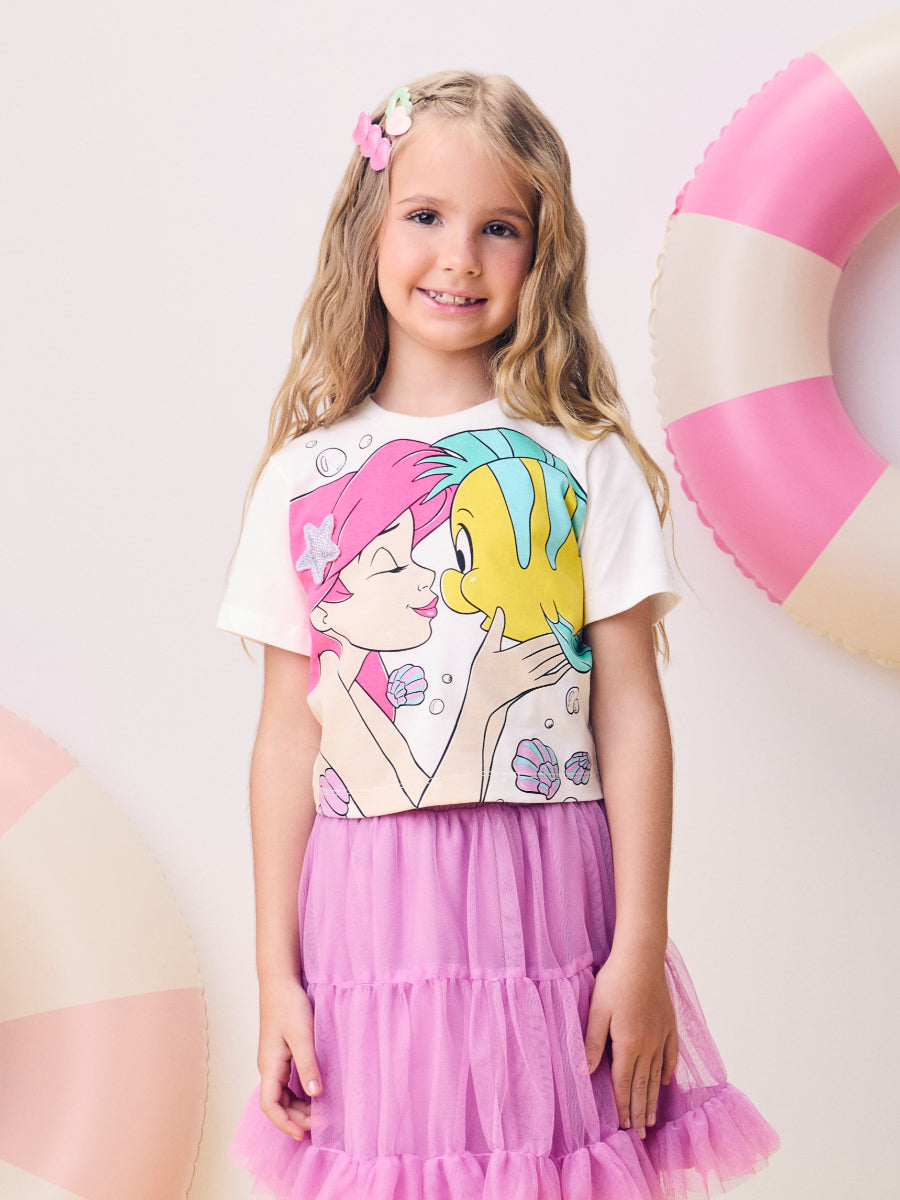 Ariel Mermaid Off White Blouse