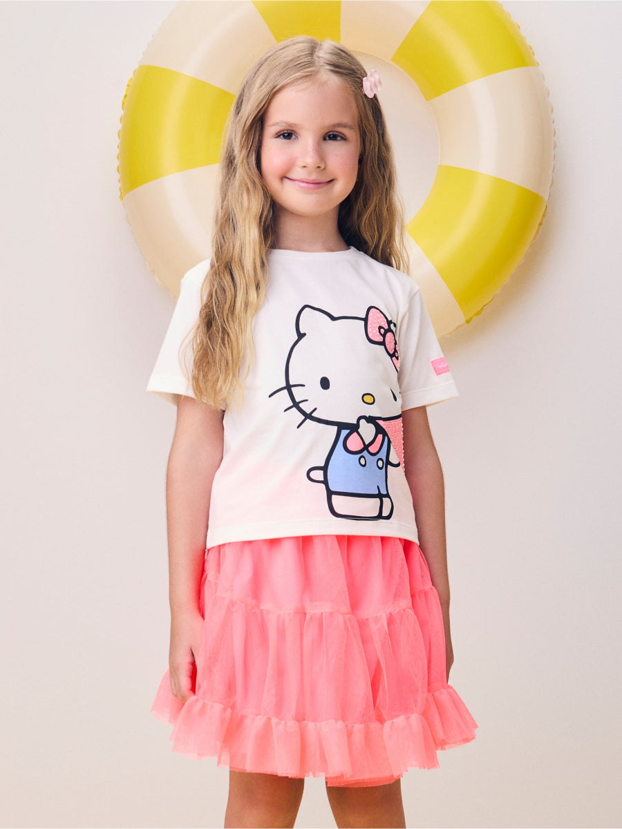 Hello Kitty Blouse with Rhinestones