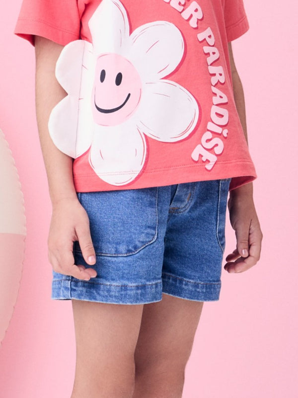 Jeans Shorts with Pockets