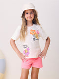 Smile Blouse with Rhinestones