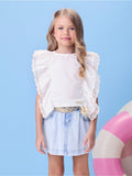 Off White Blouse with Embroidery