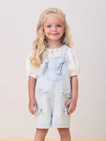 Jeans dungarees with bows