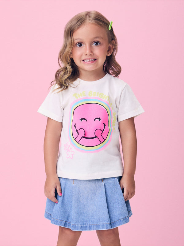 Smile Patch Blouse with Scrooges