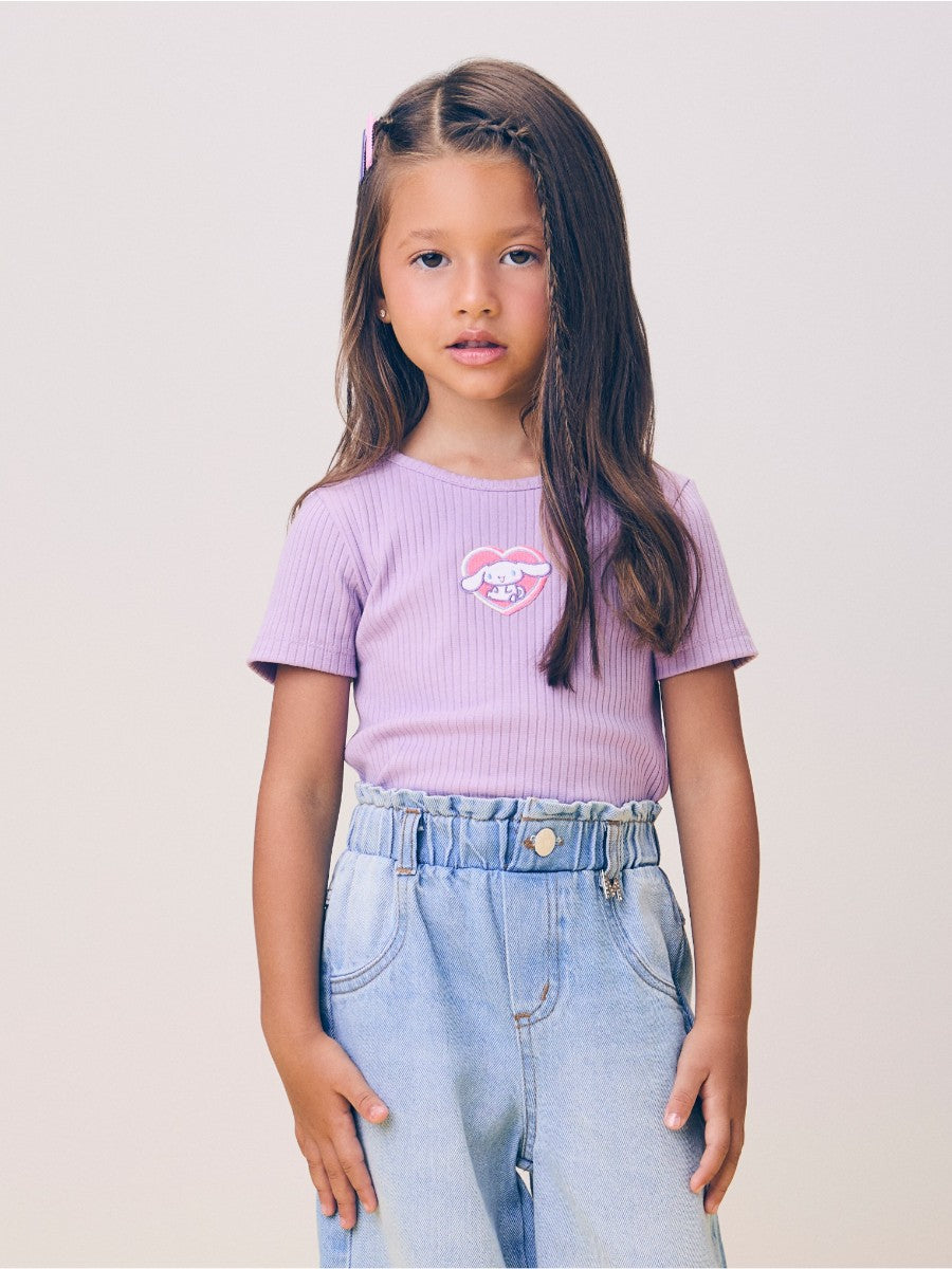 Cinnamoroll Ribbed Lilac Blouse