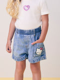 Hello Kitty Jeans Shorts with Rhinestones