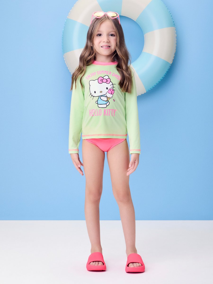 Hello Kitty Green Long Sleeve Blouse