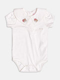 Bodysuit with Bear Patch on the Collar