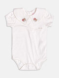 Bodysuit with Bear Patch on the Collar