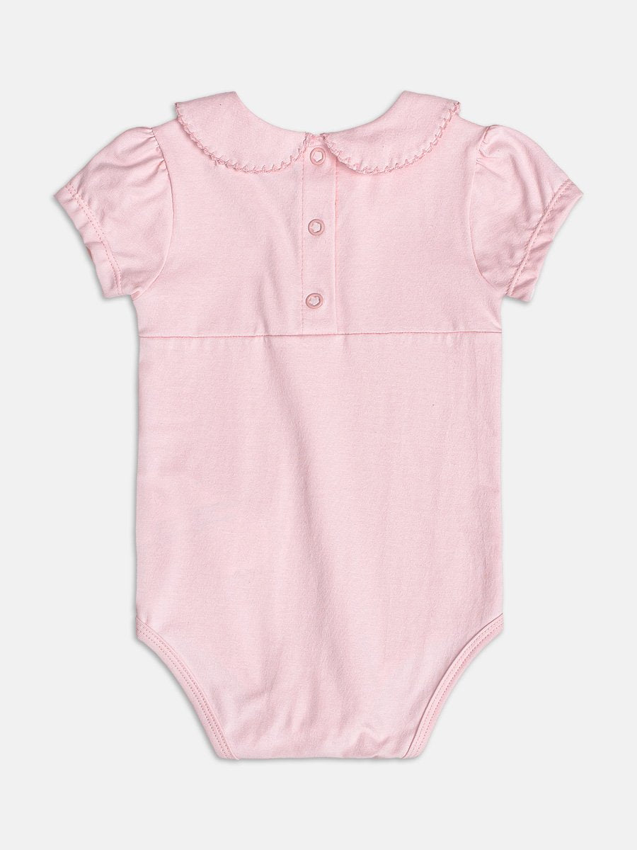 Pink Bodysuit with Doll Collar
