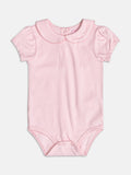 Pink Bodysuit with Doll Collar