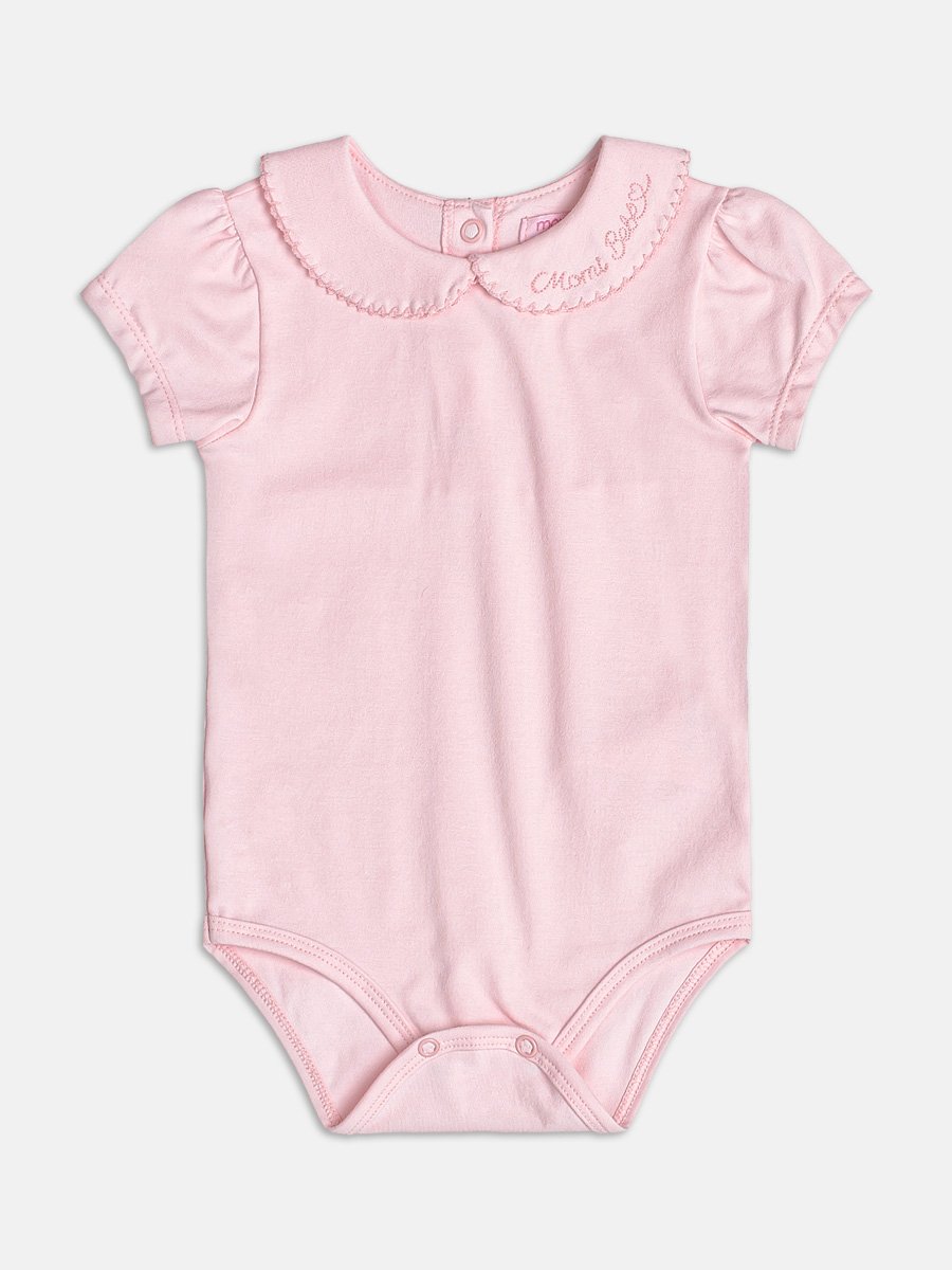 Pink Bodysuit with Doll Collar