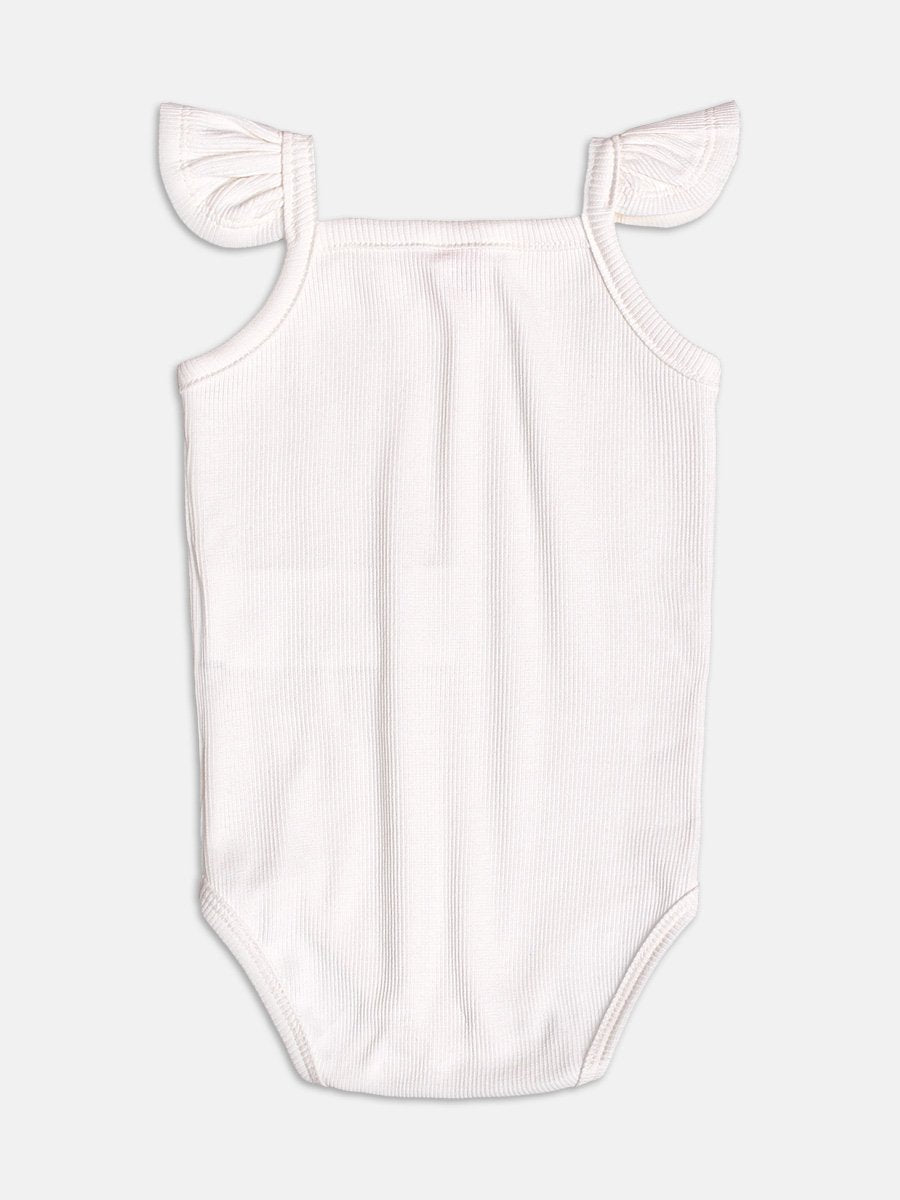 Off White Ribbed Bodysuit