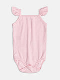 Pink Ribbed Bodysuit