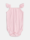 Pink Ribbed Bodysuit