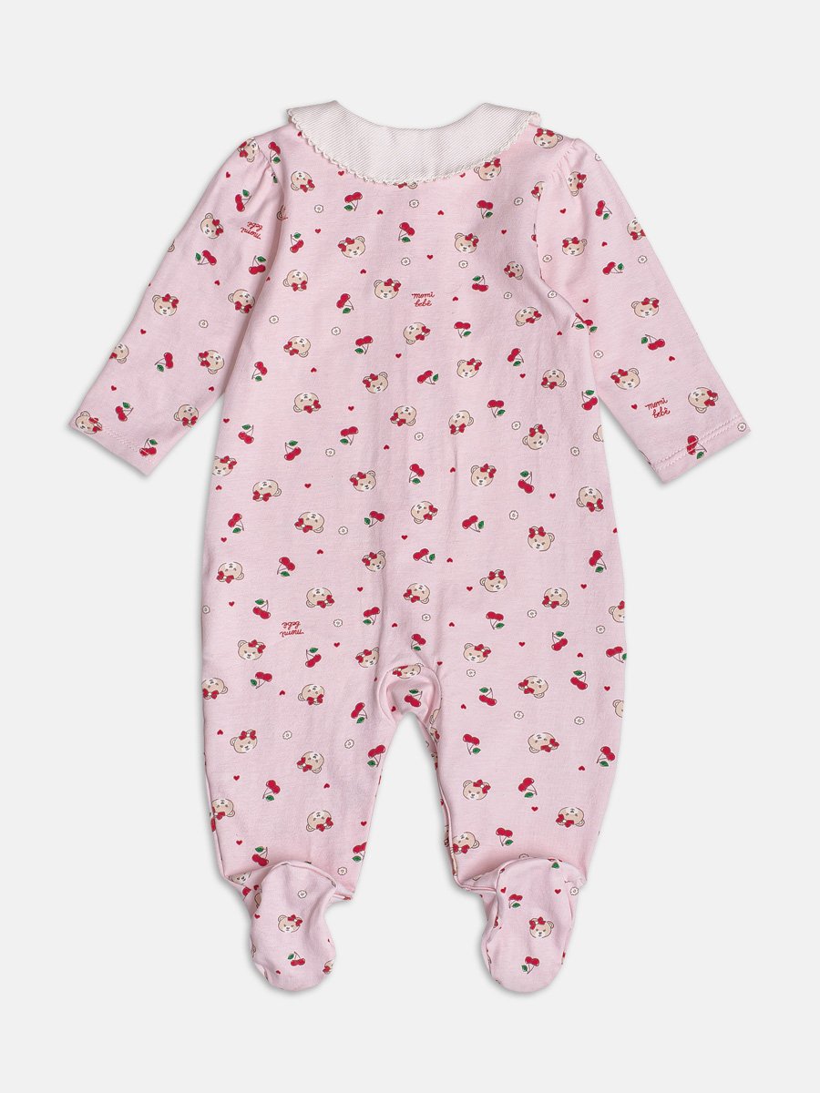 Pink Jumpsuit with Doll Collar