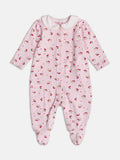 Pink Jumpsuit with Doll Collar