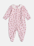 Pink Jumpsuit with Doll Collar