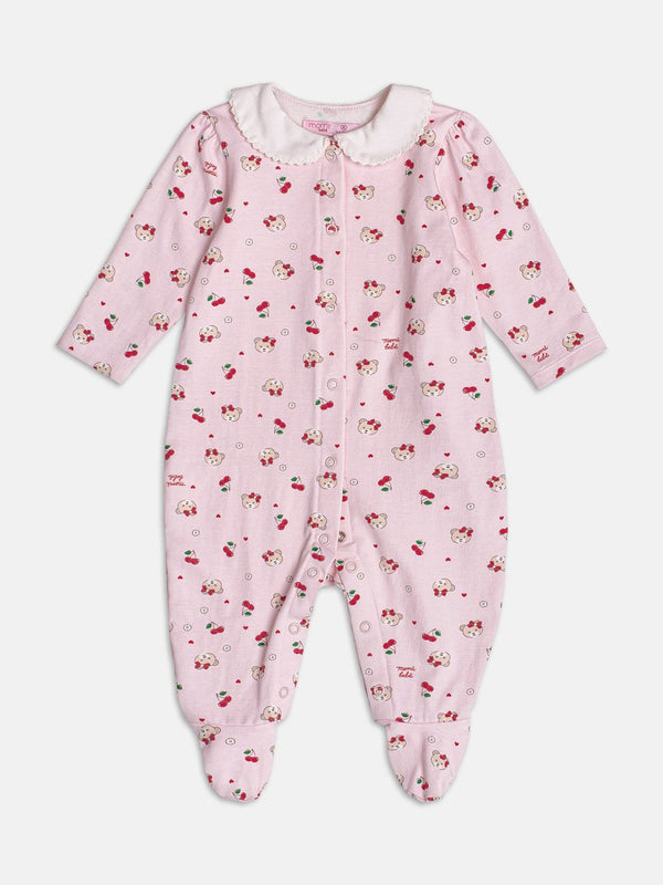 Pink Jumpsuit with Doll Collar