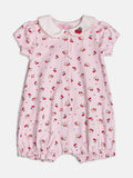Baby Cherry Jumpsuit with Doll Collar
