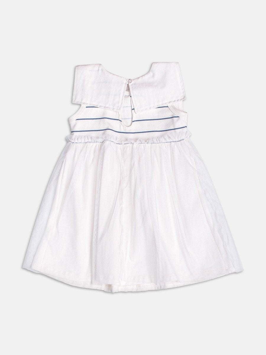 Off Dress with Marine Collar