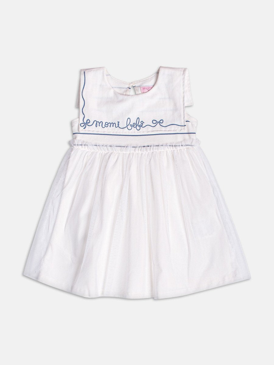 Off Dress with Marine Collar