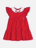 Red Dress with Cherry Patch
