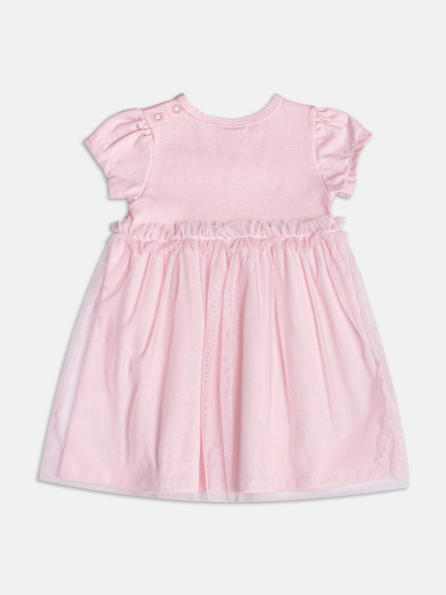 Pink Tulle Dress with Bows