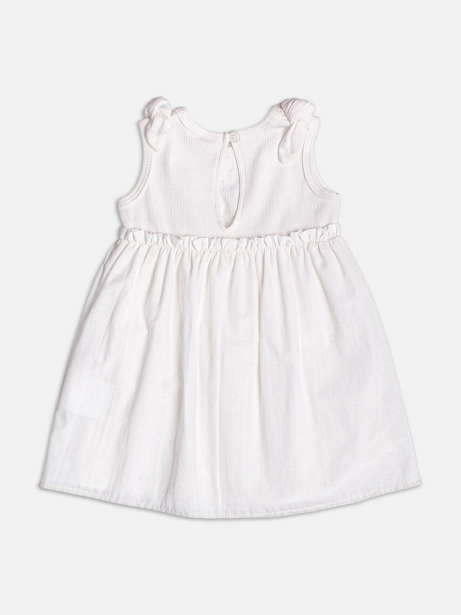 Off White Dress with Rhinestones