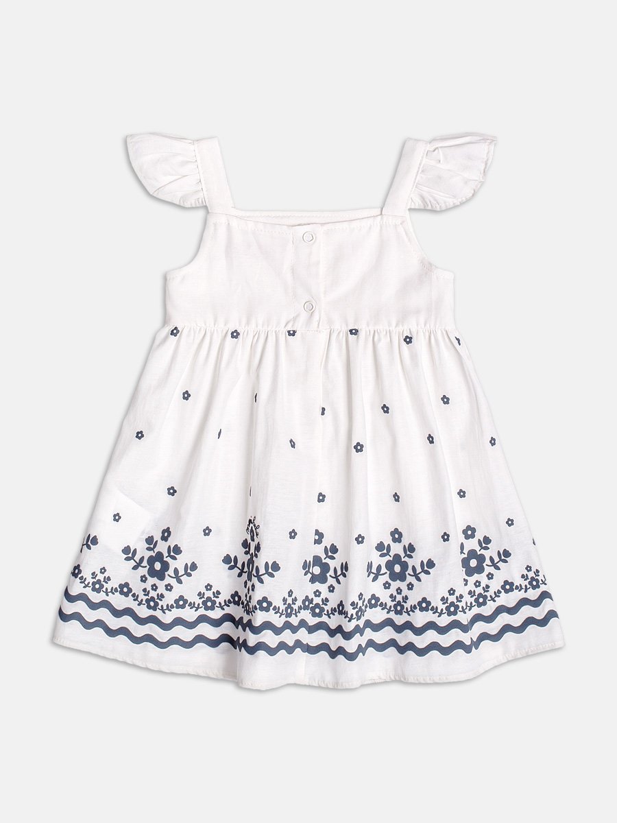 Off White Flower Dress