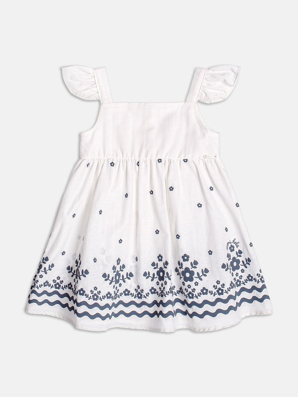 Off White Flower Dress