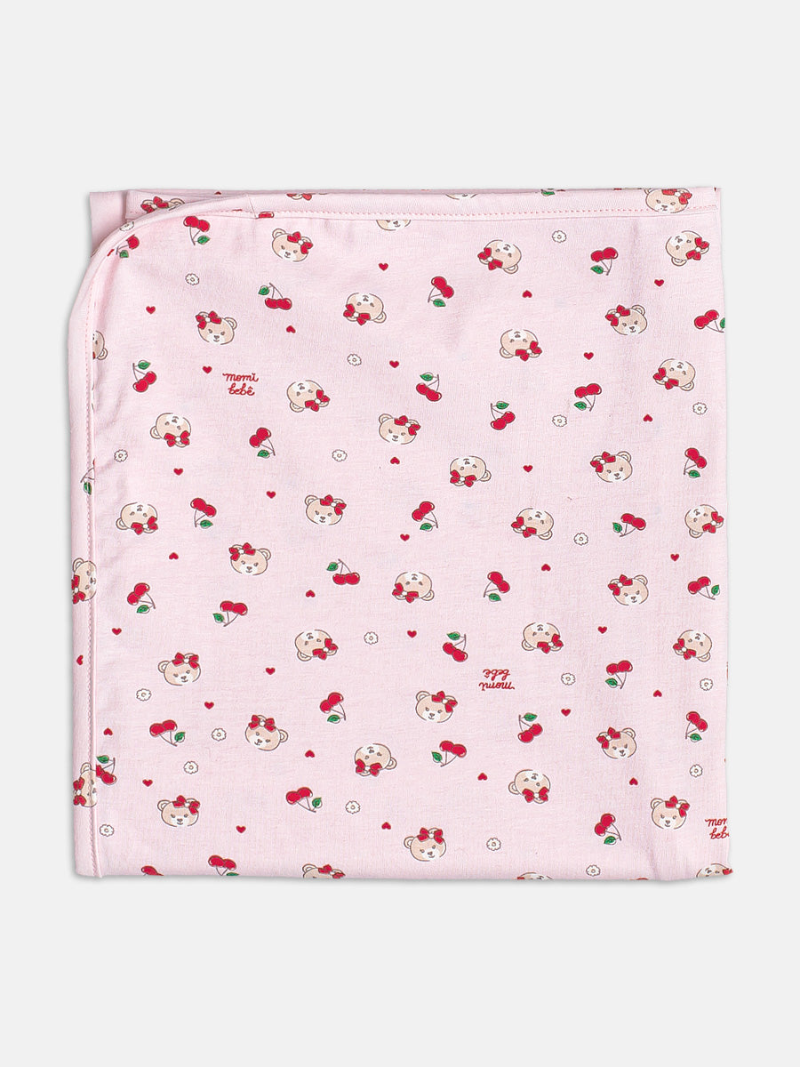 Pink Baby Cherry Blanket