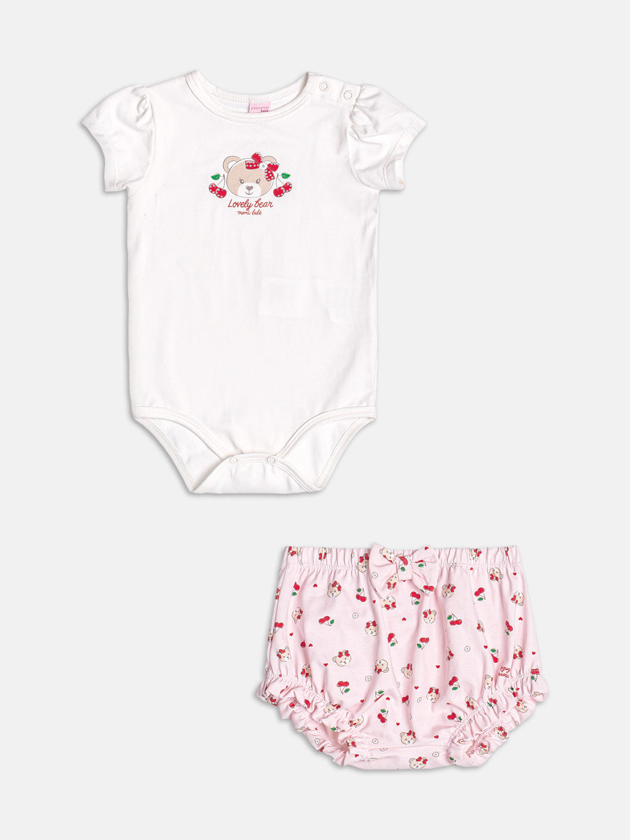 Baby Cherry Set with Doll Collar