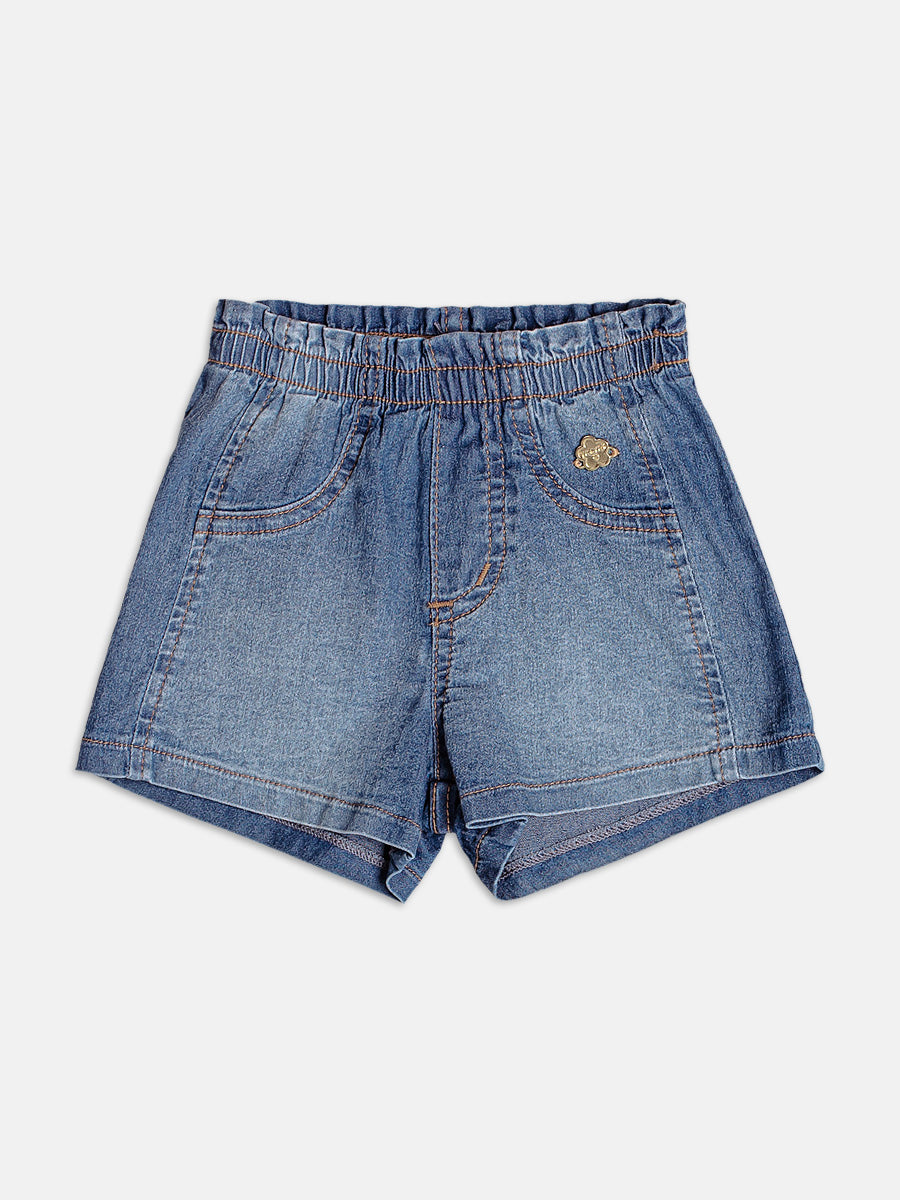 Jeans Shorts with Pendant
