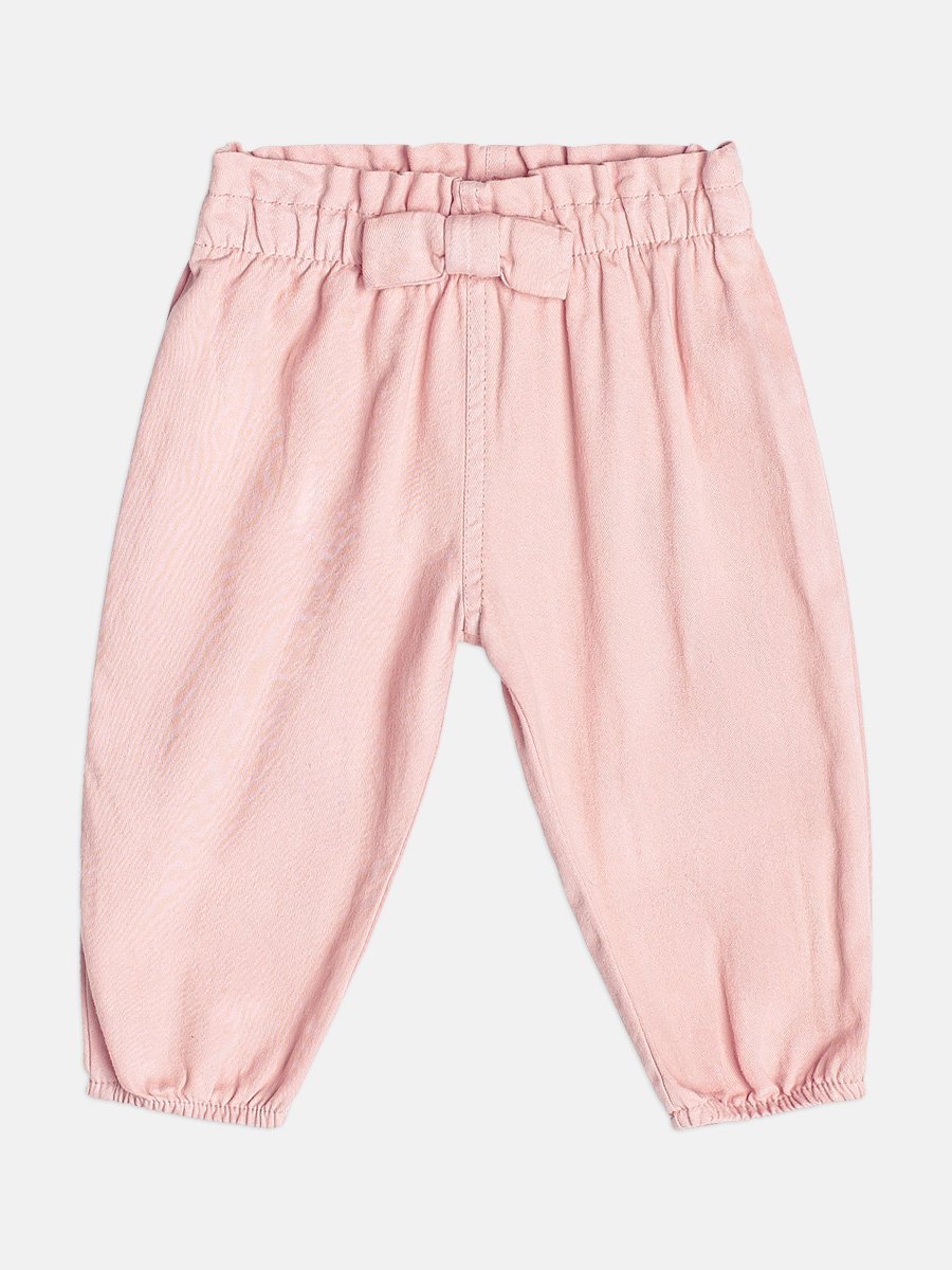 Girls Satin Pants with Bow
