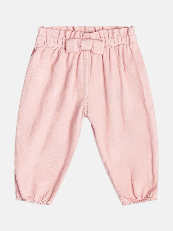 Girls Satin Pants with Bow