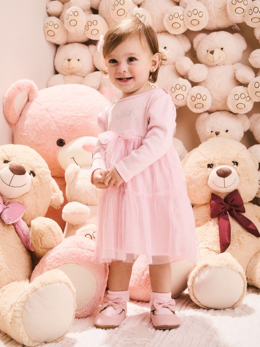 Momi Girls' Dress – Tulle with Ruffles