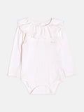 Momi Baby Girls' Bodysuit – Ribbed Bodysuit with Collar