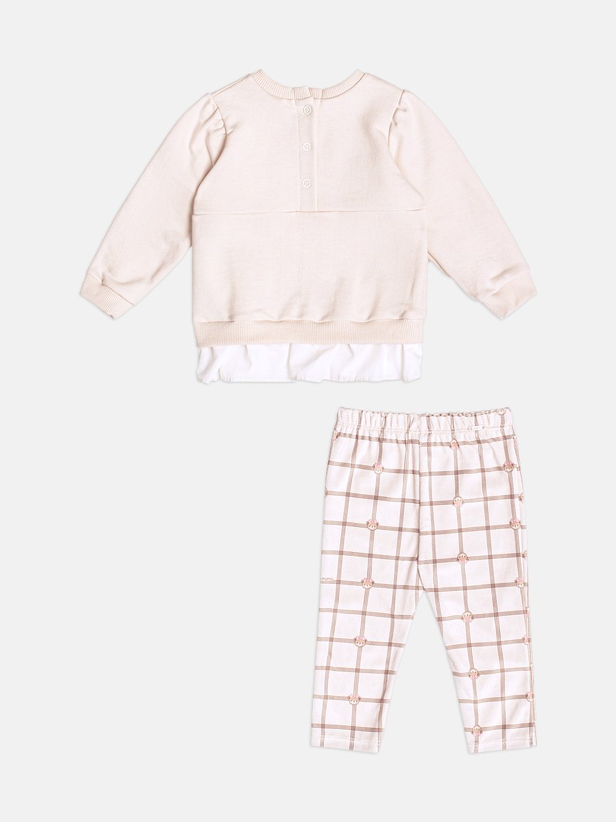 Girls Teddy Bear Sweatsuit Set