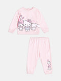Momi Girls' Set – Fleece Hello Kitty