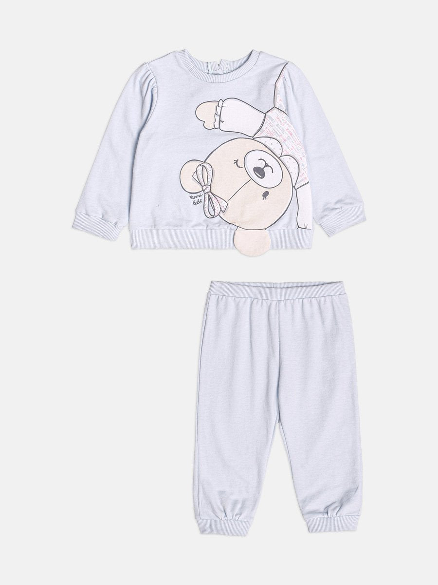 Girls Teddy Bear Sweatsuit Set
