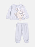 Girls Teddy Bear Sweatsuit Set