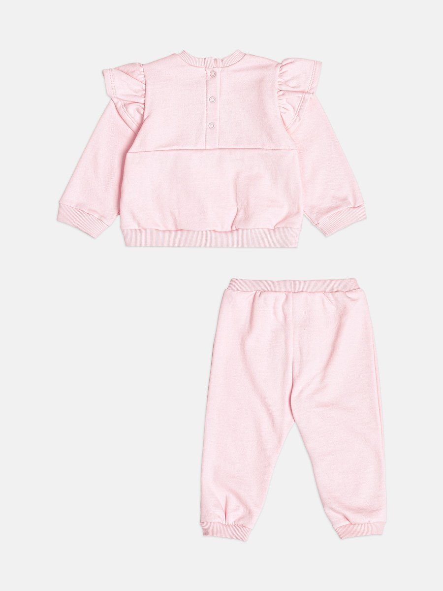 Momi Girls' Set – Fleece with Heart Rhinestones