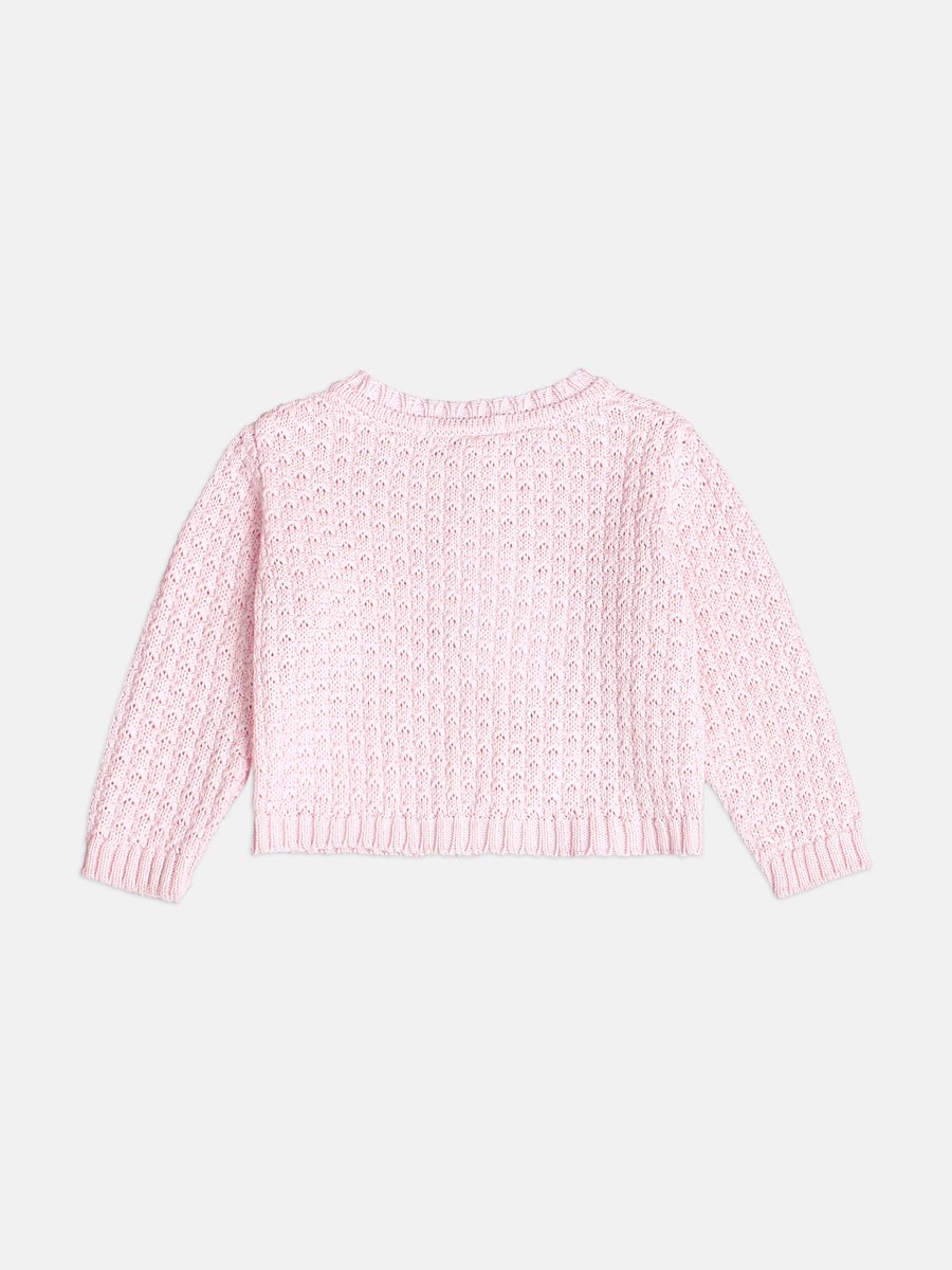 Momi Girls' Jacket – Pink Knit