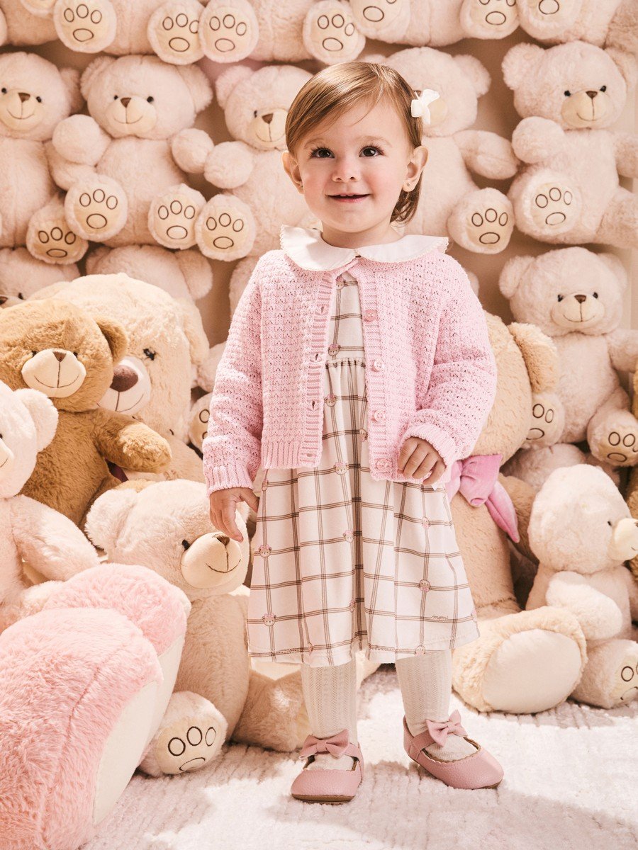 Momi Girls' Jacket – Pink Knit