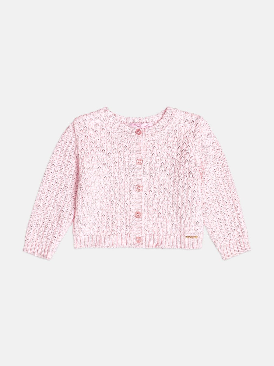 Momi Girls' Jacket – Pink Knit