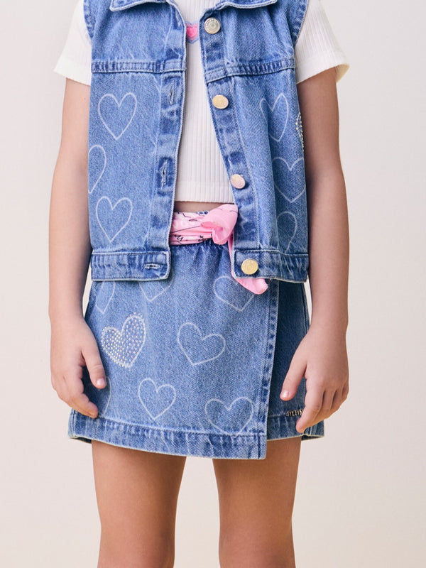 Short Jeans with Rhinestones