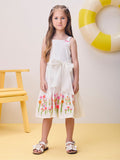 Dress with Embroidered Flowers